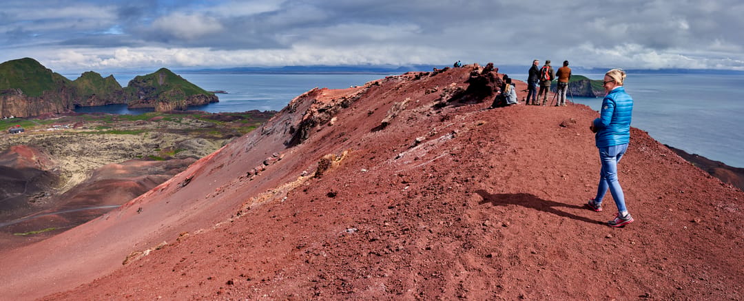 Hike up Eldfell