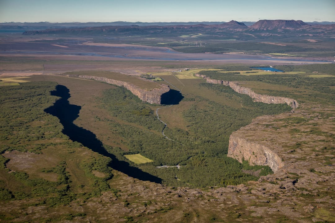 Asbyrgi Canyon in North Iceland