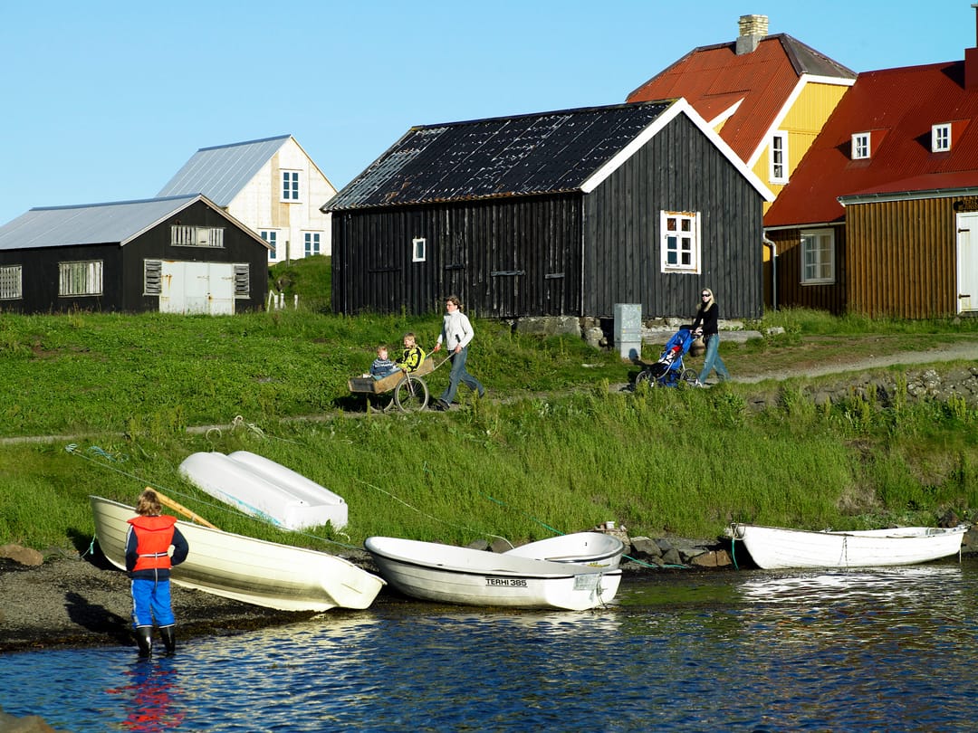 Flatey island in Iceland