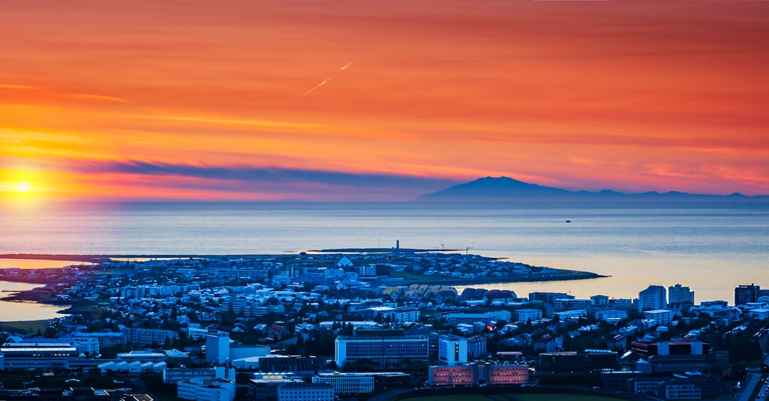 Reykjavik and Snæfellsjökull