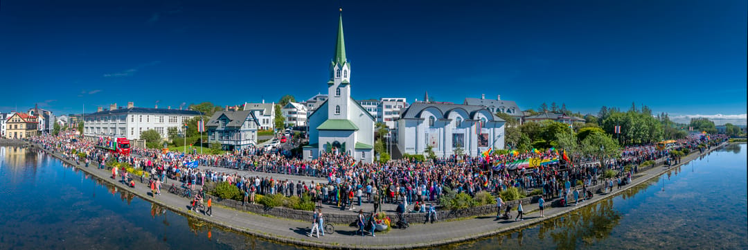 August Parade in Reykjavik
