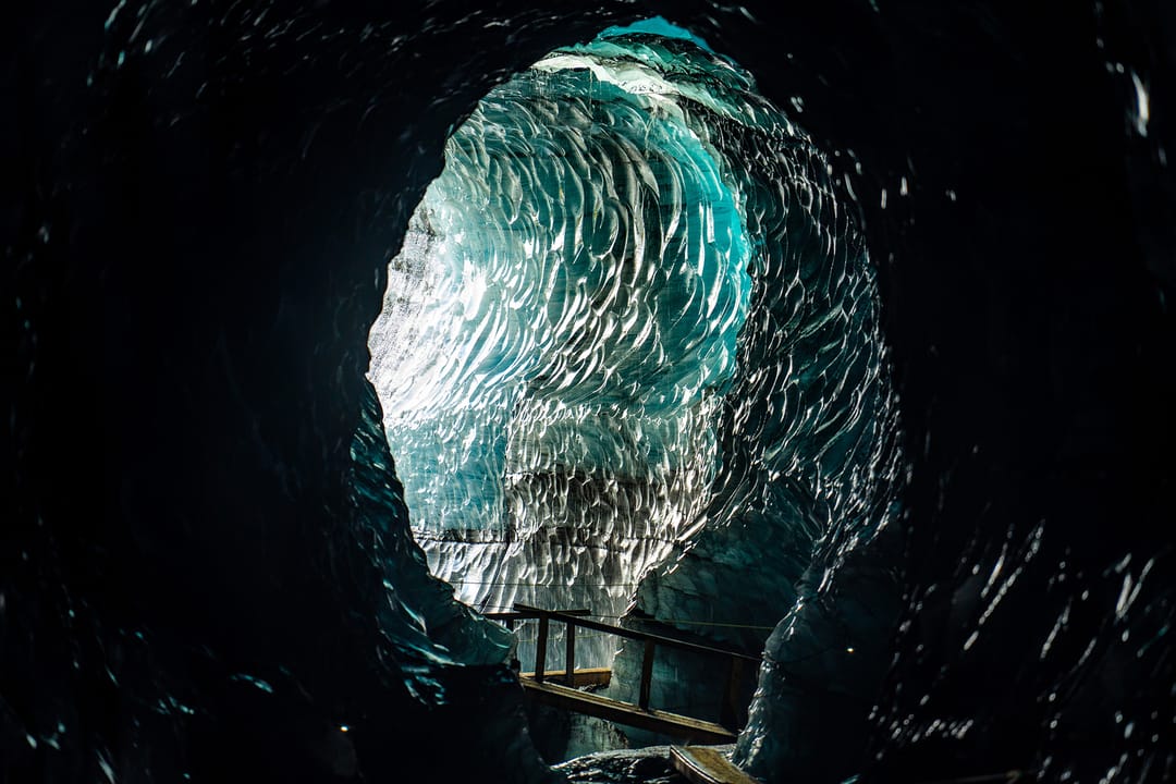 De la grotte de glace de Katla