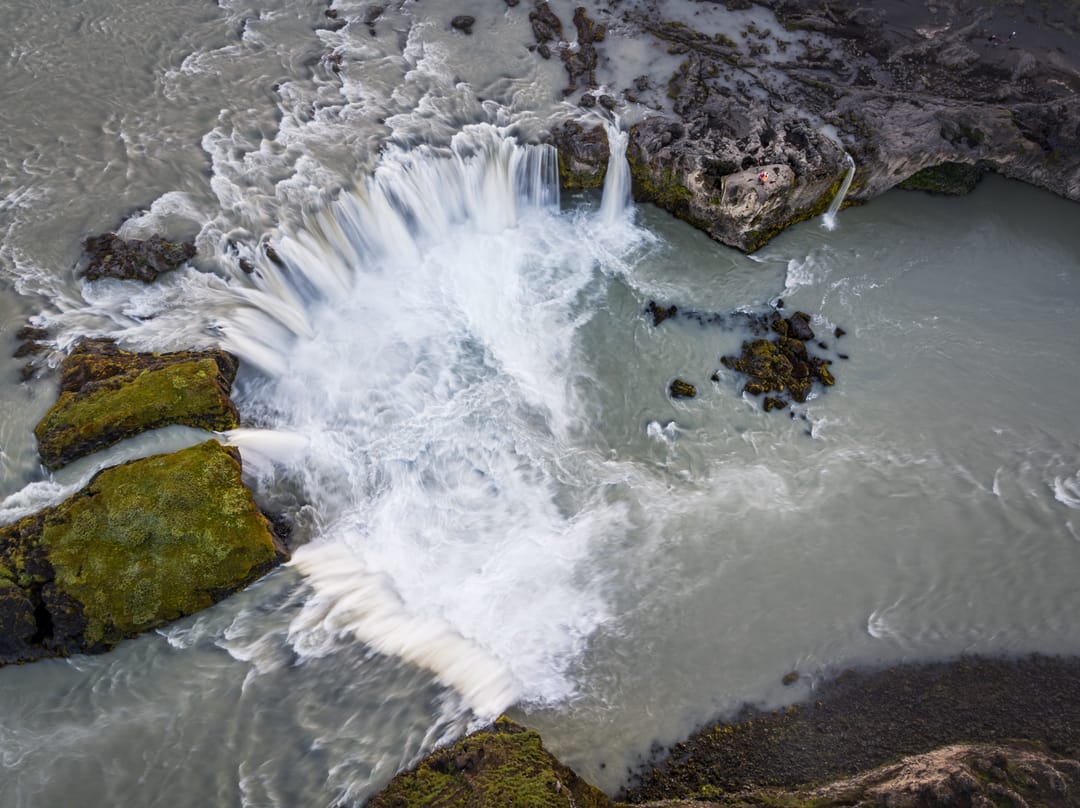 view of Goðafoss Waterfall