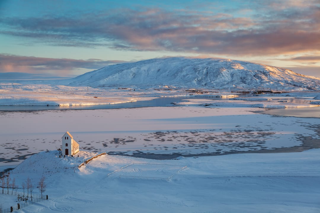 Ulfljotsvatn in winter