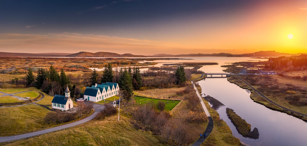 Þingvallakirkja church in National Park