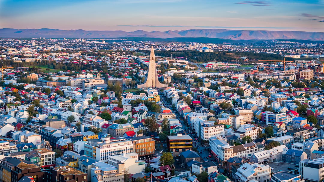 hallgrímskirkja Birds eye
