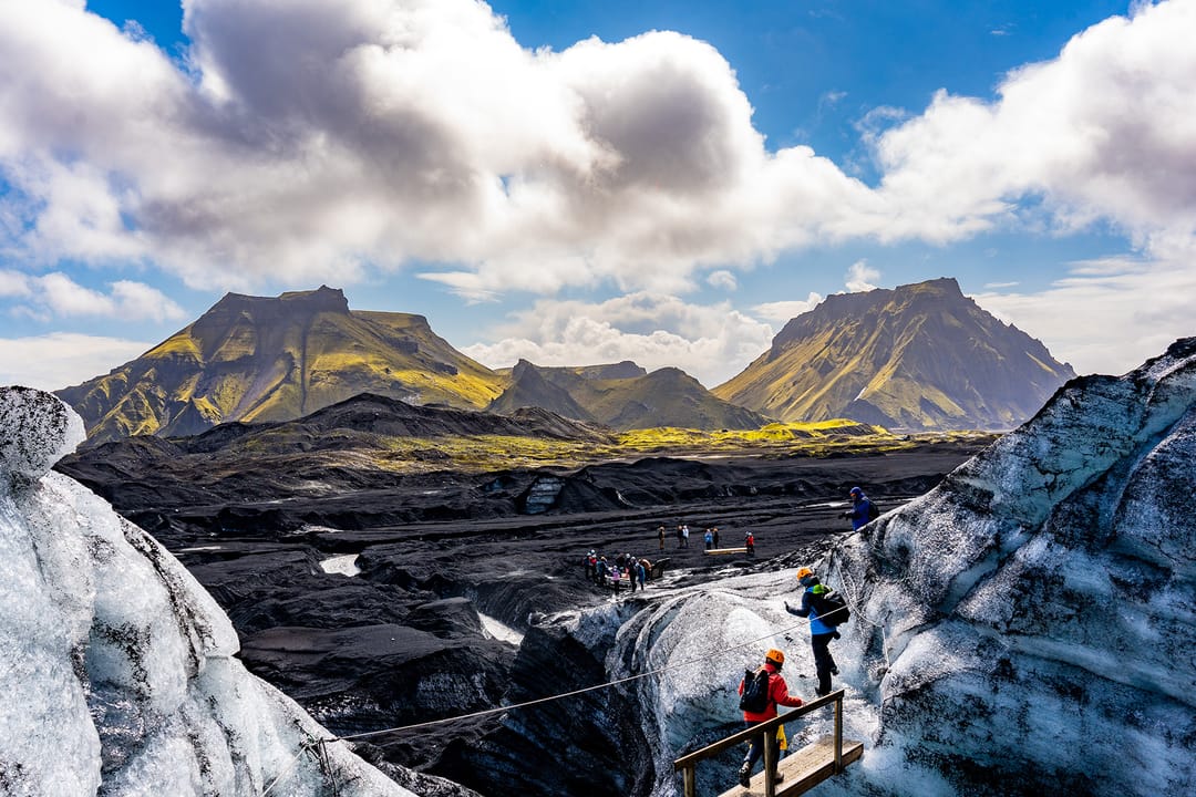 De la grotte de glace de Katla