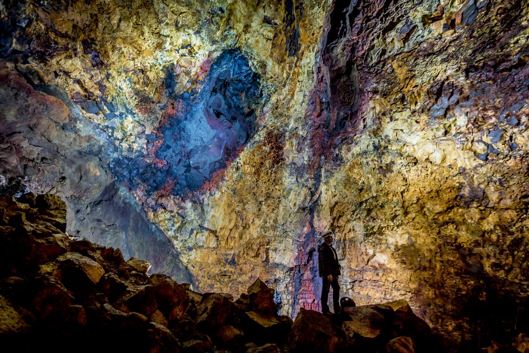 Lava tube in Iceland