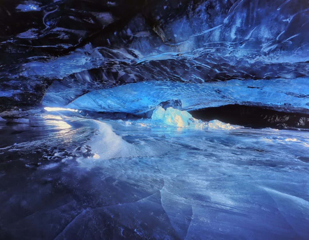 Natural Ice Cave in Iceland