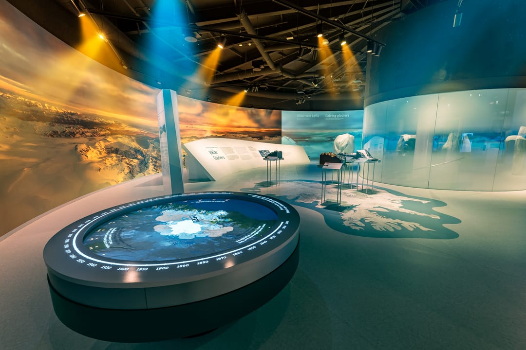 The glacier exhibit in Perlan Reykjavik