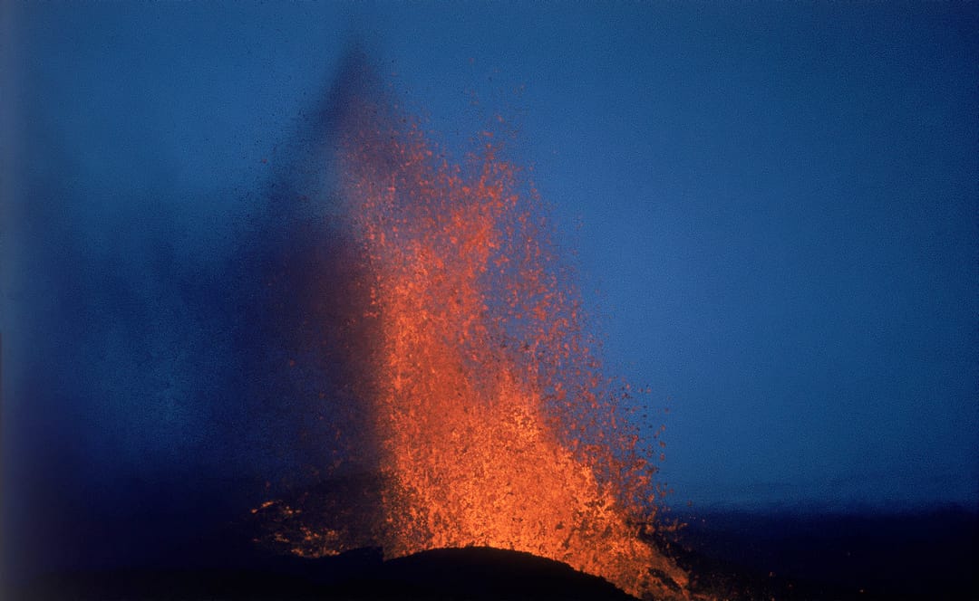 Volcanic eruption in Iceland