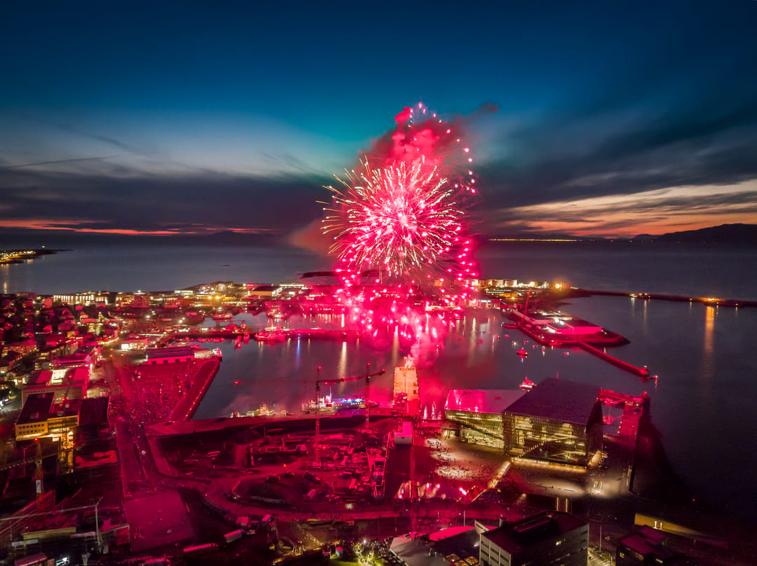 Reykjavik culture night fireworks