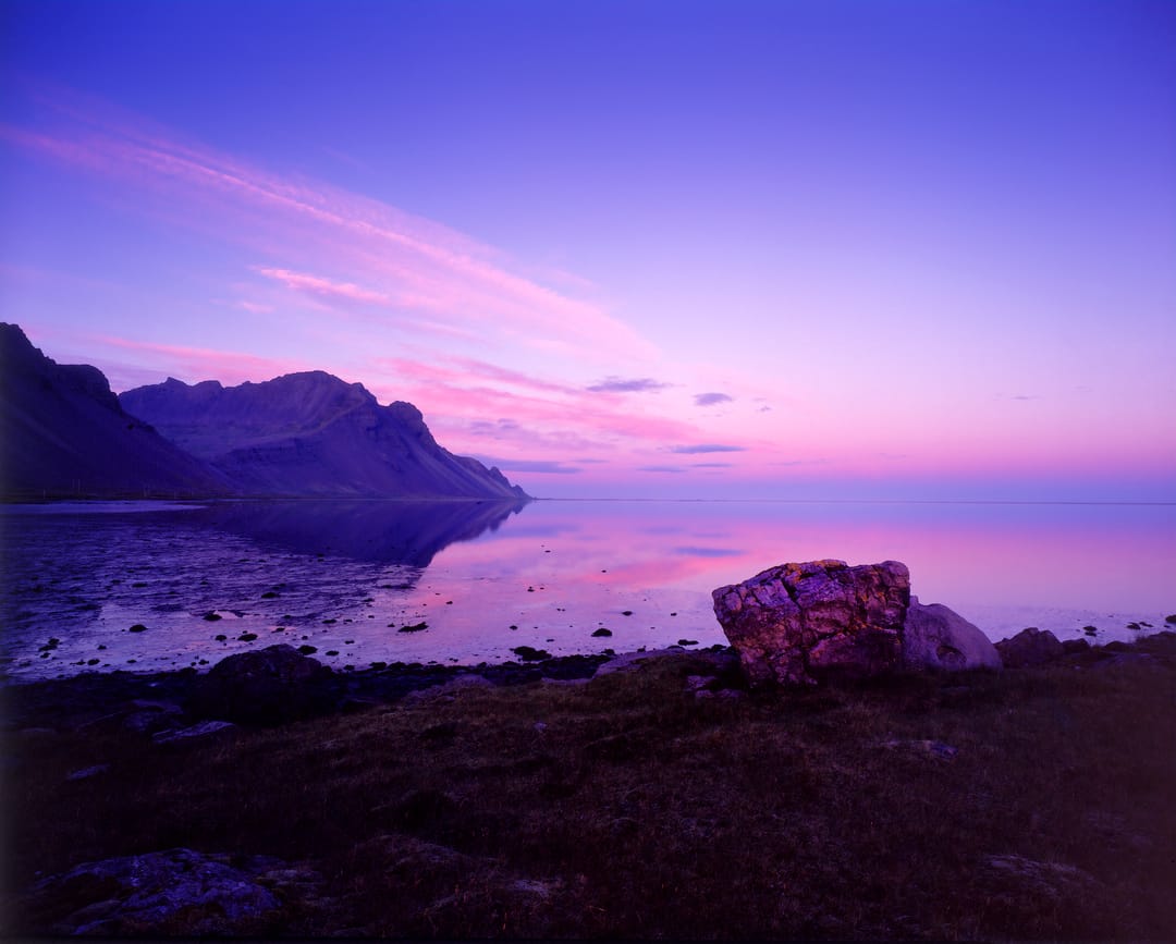 stokknes during sunset