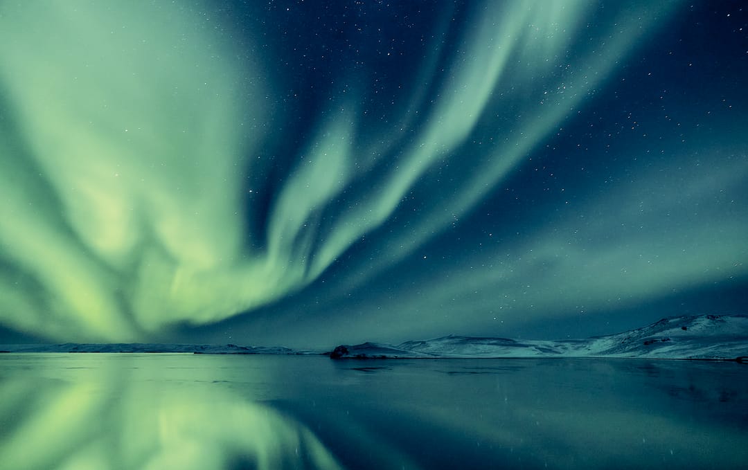 Auroras boreales en Islandia