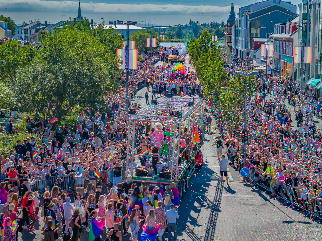 Gay pride parade in Reykjavik
