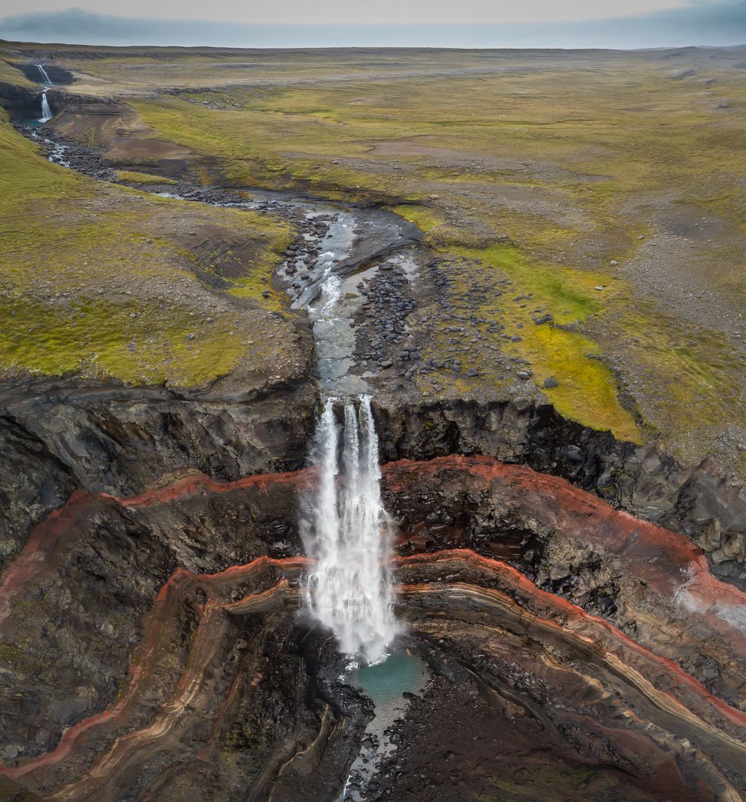 Hengifoss Waterfall