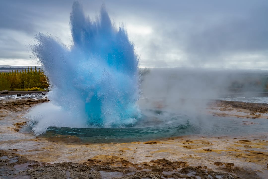 Strokkur erupting