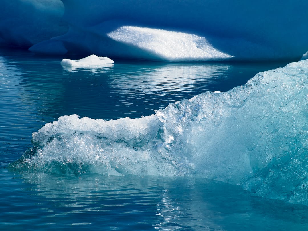 Glacier lagoon in south iceland