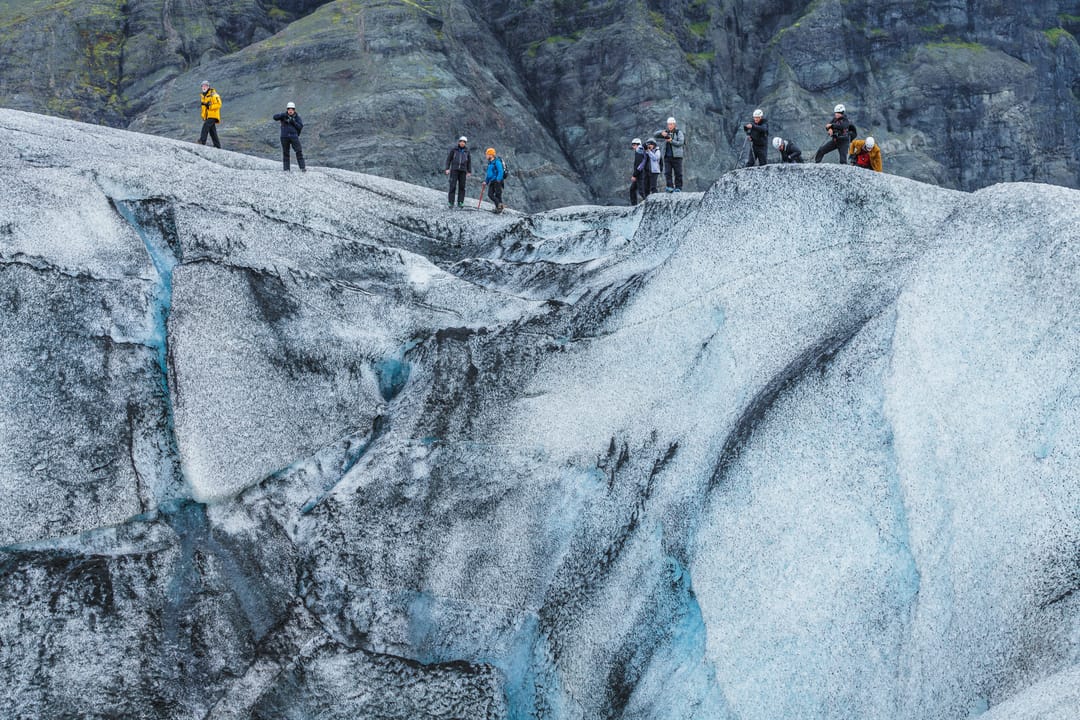 Hike on a glacier