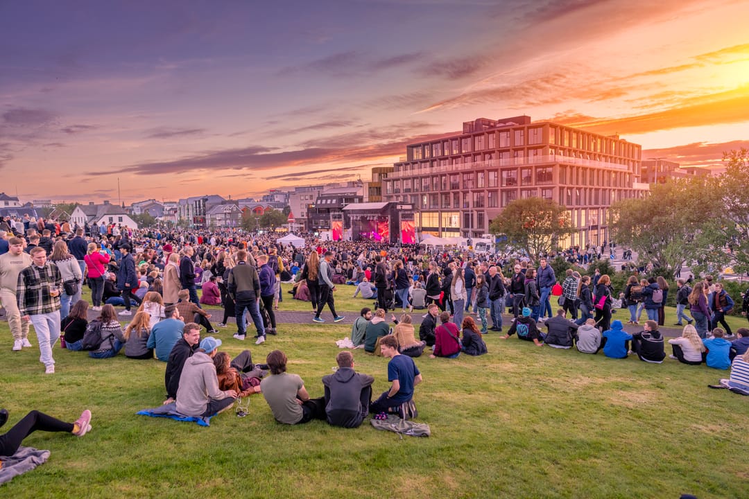 summer gathering in Reykjavik