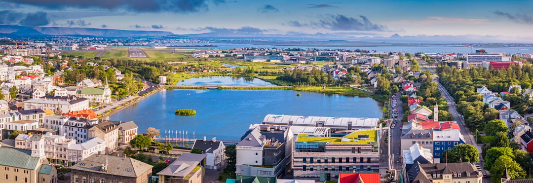 Tjörnin birds eye view