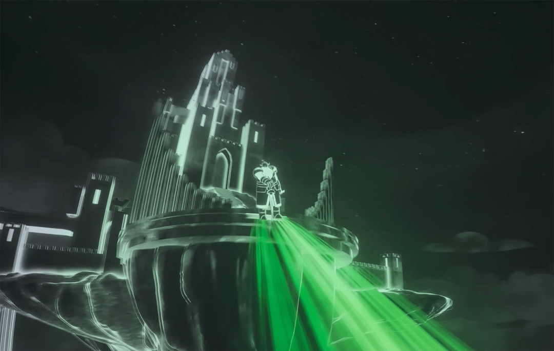 Still from Perlan Museum Arora Northern lights film