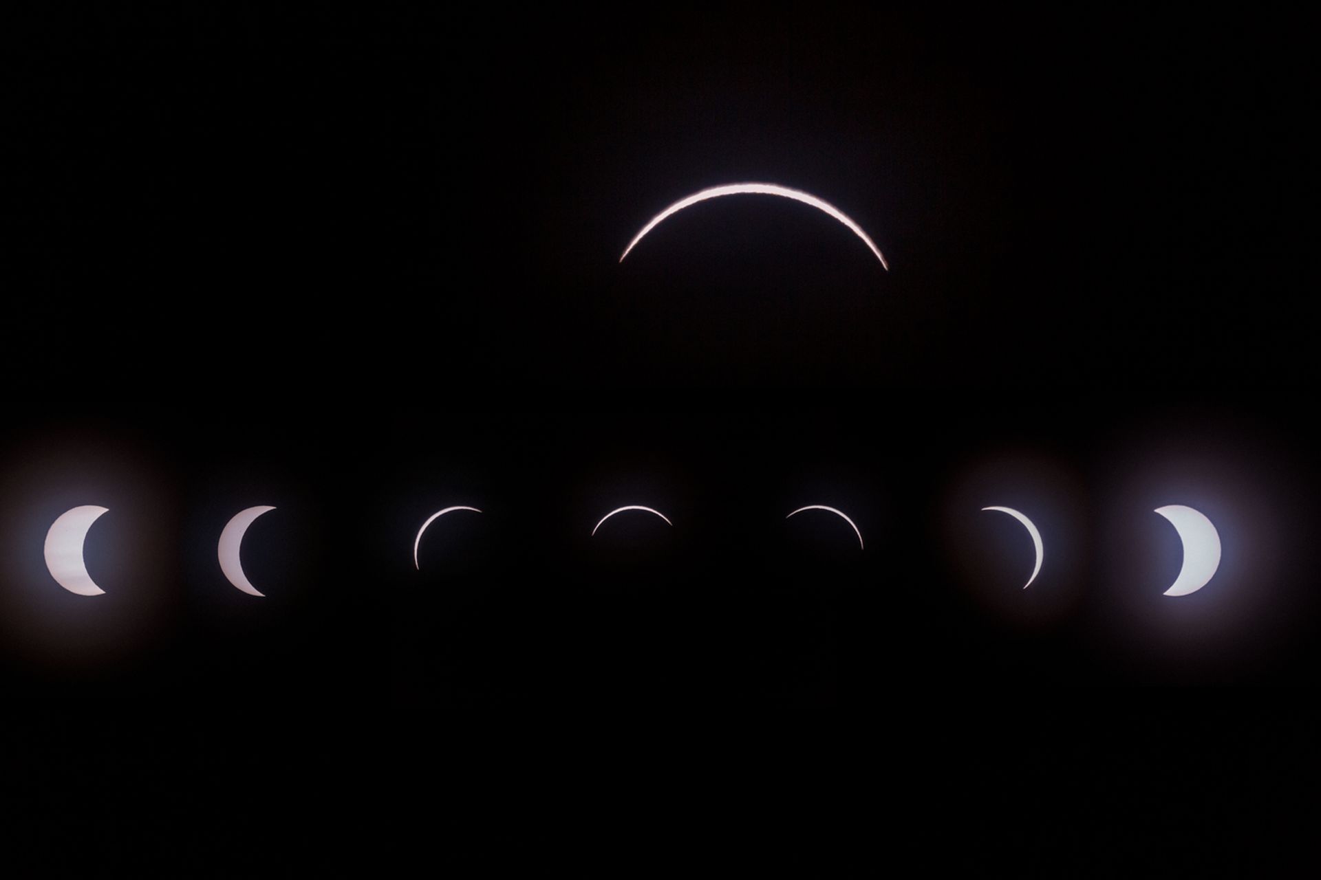 Stages of a solar eclipse