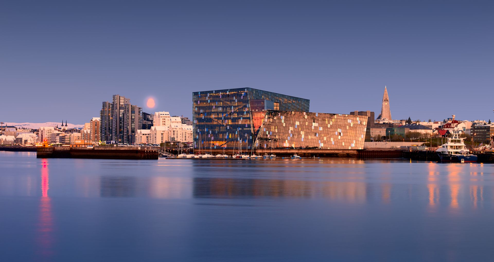 Harpa and Hallgrimskirkja