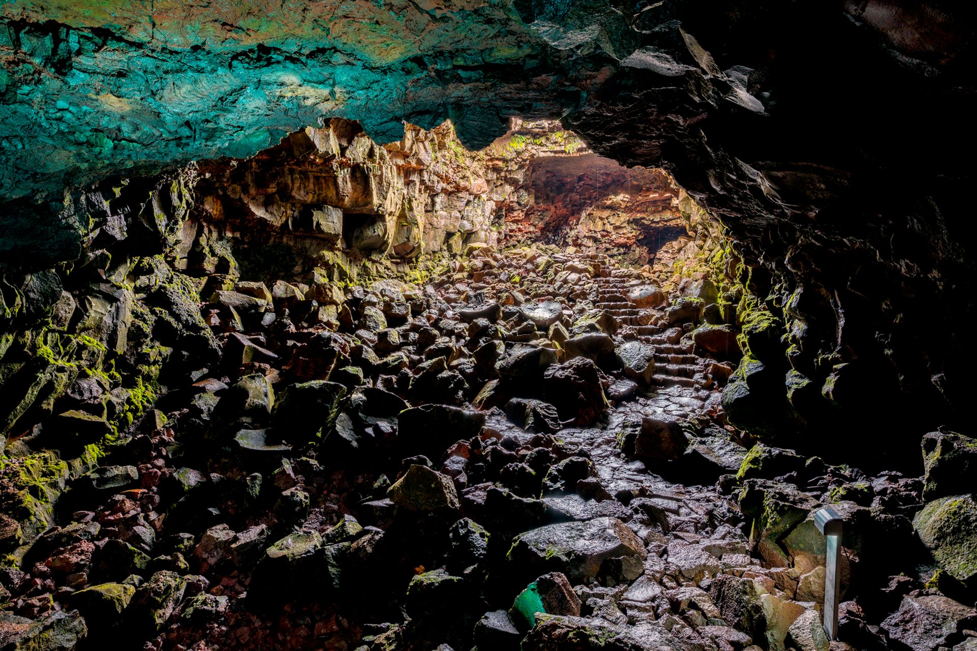 Lava tube in Iceland