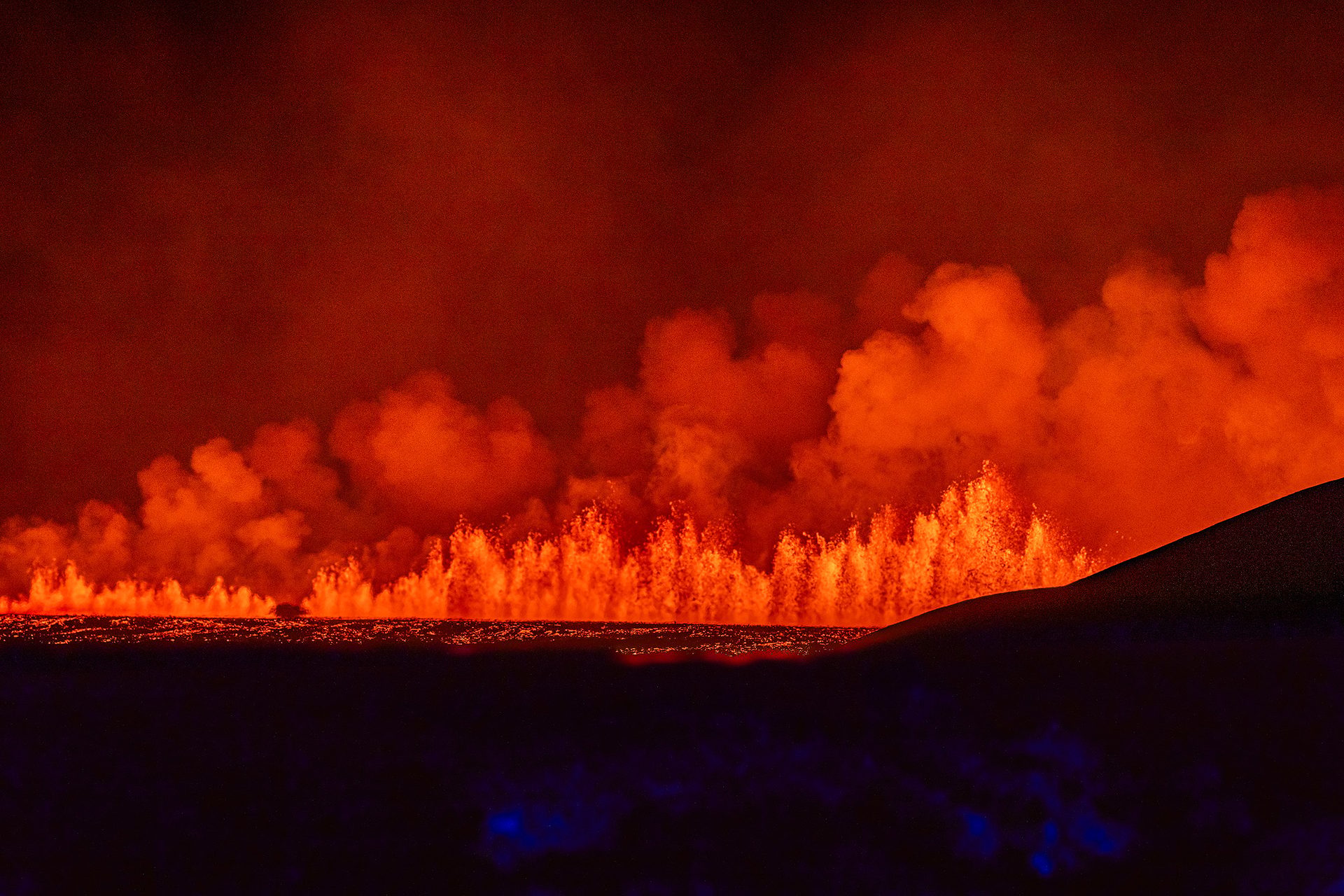 Reykjanes fissure eruption in August 2024