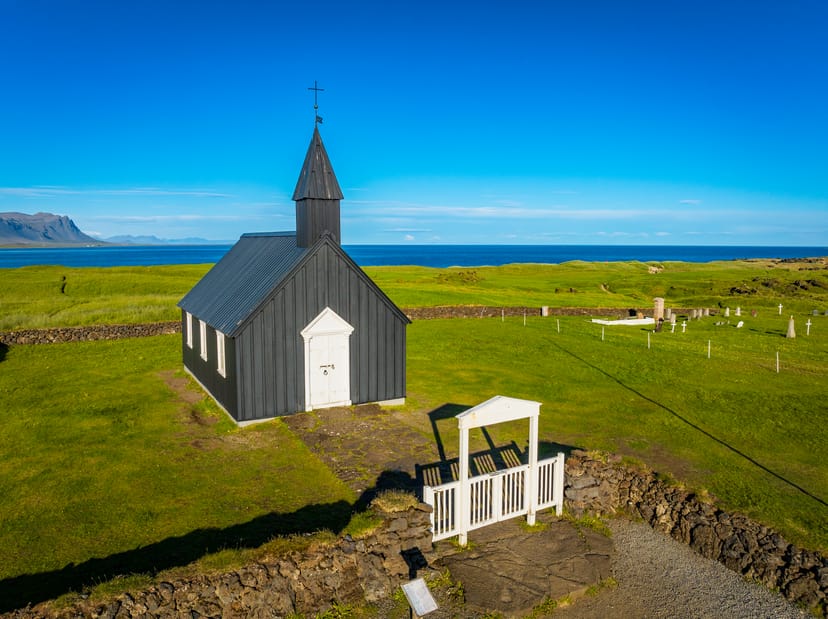Búðir Black Church (Búðakirkja) on Iceland’s Snæfellsnes Peninsula