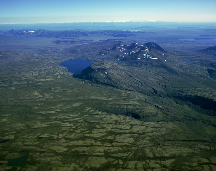 Hvalvatn lake in Iceland