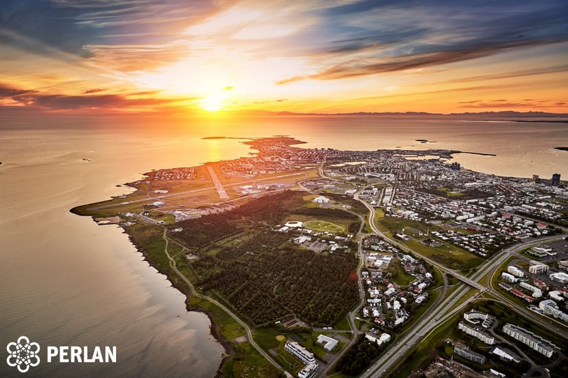 Sunrise and Sunset in Reykjavik