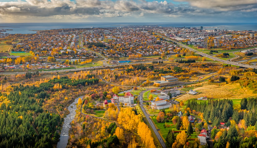 Elliðaárdalur in autumn