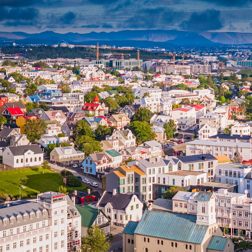 Laugavegur street in Reykjaik