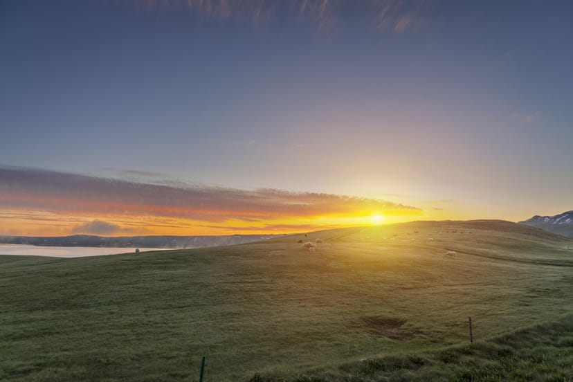Sunset in Iceland