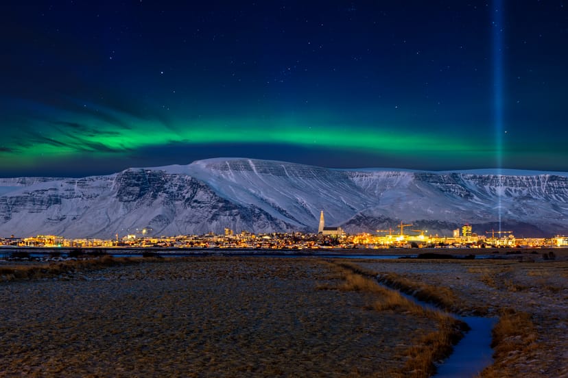 Reykjavik northern lights